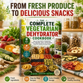 The Complete Vegetarian Dehydrator Cookbook: Step-by-Step Guide to Dehydrating Fruits, Vegetables, Herbs & Plant-Based Snacks for Healthy Eating, Food Storage, and Easy Homemade Snacks(Spiral Bound)