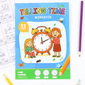 Telling Time Workbook for Kids Ages 2-6, Preschool Clock Learning Book, Time Practice Worksheets with Hours, Minutes, AM PM, and Fun Activities for Early Math Skills