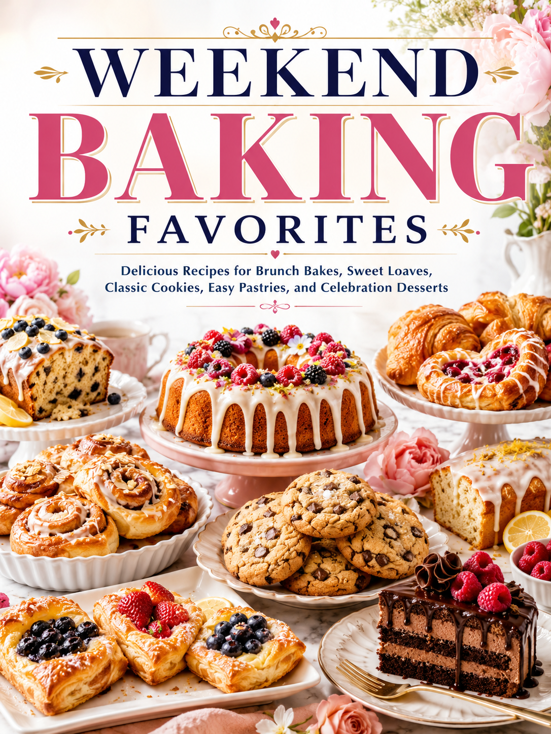 Weekend Baking Favorites: Delicious Recipes for Brunch Bakes, Sweet Loaves, Classic Cookies, Easy Pastries, and Celebration Desserts (Spiral Bound)