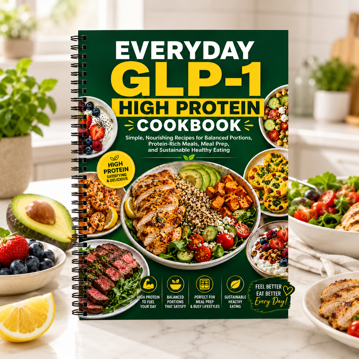 EVERYDAY GLP-1 HIGH PROTEIN COOKBOOK