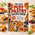 The Easy Puff Pastry Recipe Book: 50 Simple Sweet and Savory Puff Pastry Recipes for Desserts, Appetizers, Turnovers, Hand Pies, Tarts, and Family Baking(Spiral Bound）